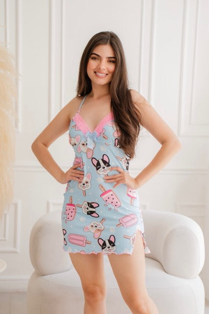 Vestido Acetato Dogs