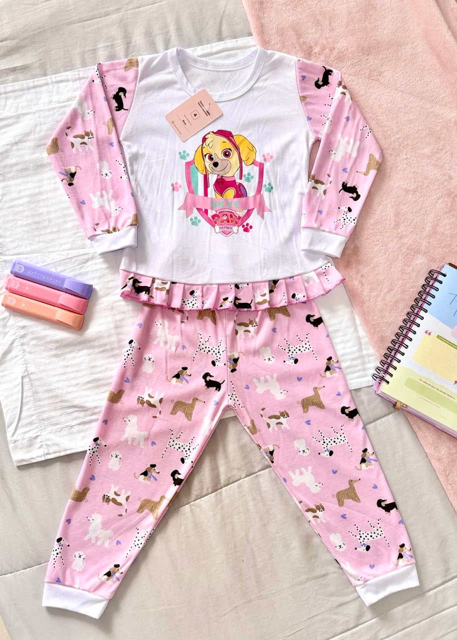 Niña Manga Larga Paw Patrol Rosa