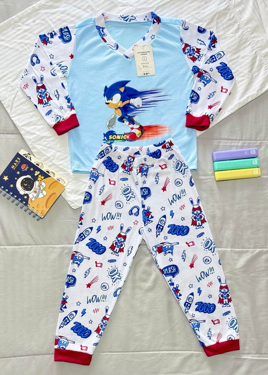 Niño Manga Larga Sonic