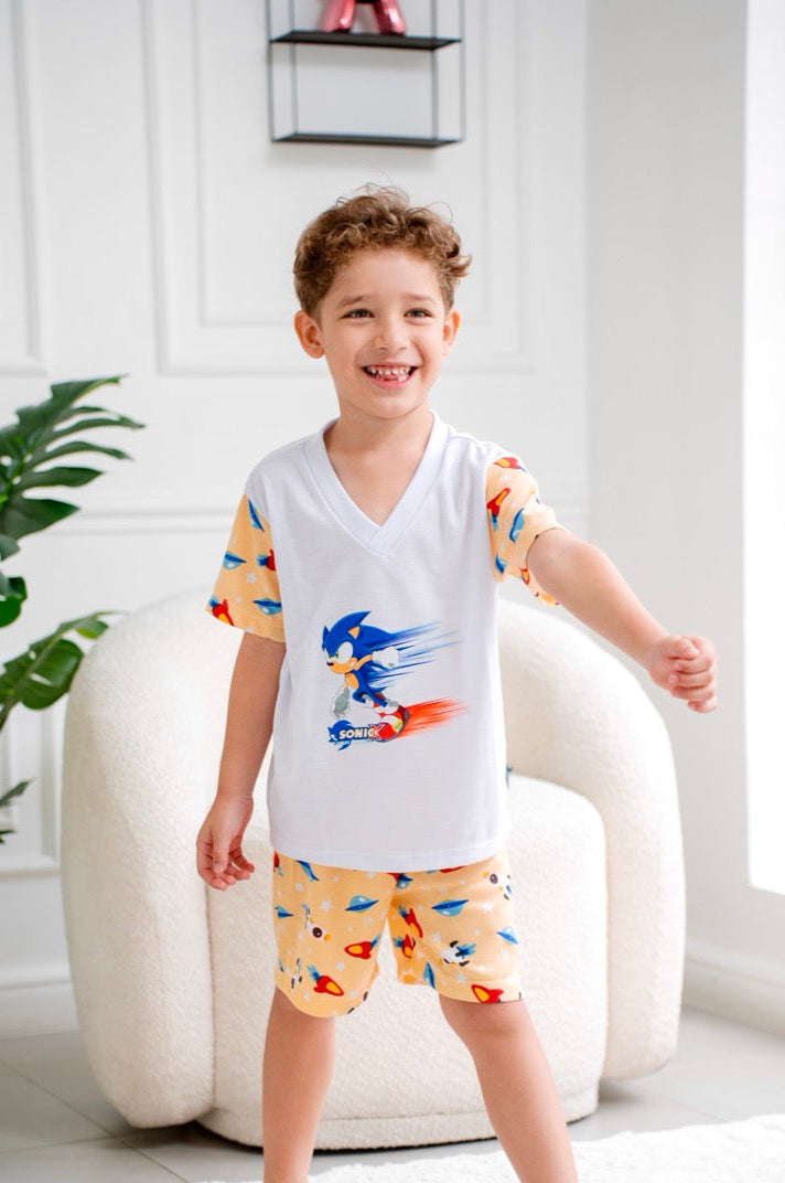 Niño Corta Sonic Amarillo