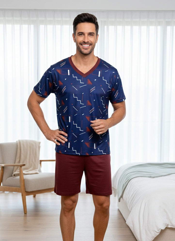 Hombre Pant Corto Vinotinto