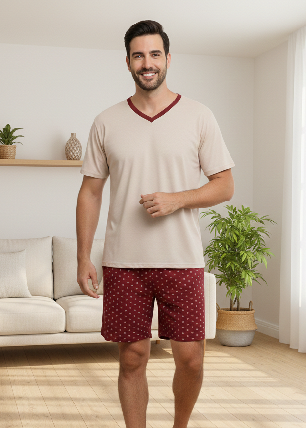 Hombre Pant Corto Caqui