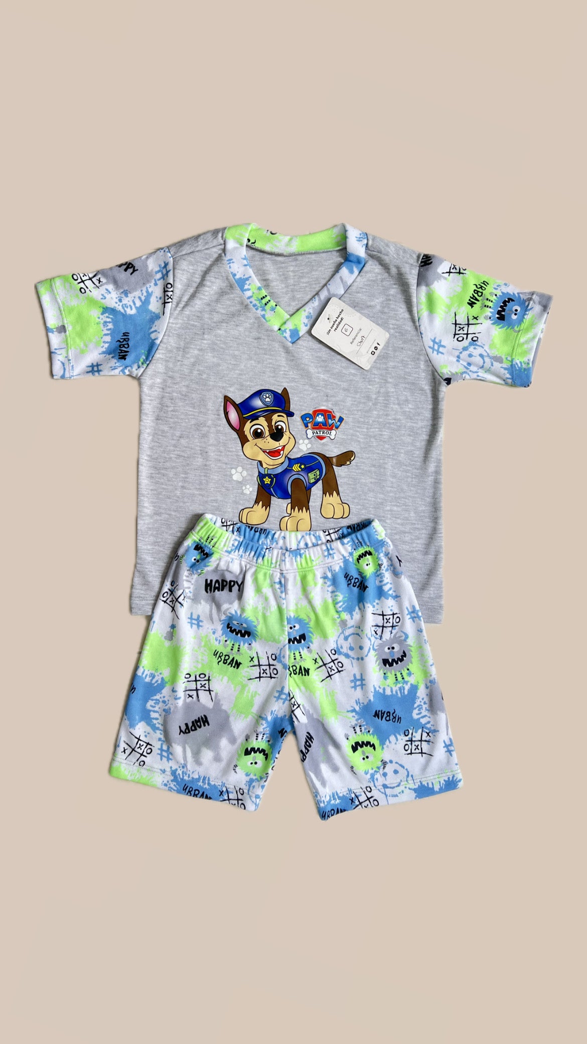 Niño Pantaloneta Paw Patrol Gris