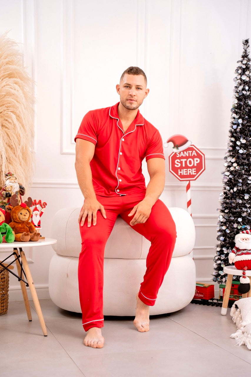 Pijama navideña roja (Bajo Pedido)