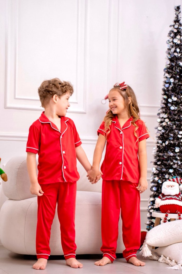 Pijama Navidad Roja Niños (Bajo Pedido)